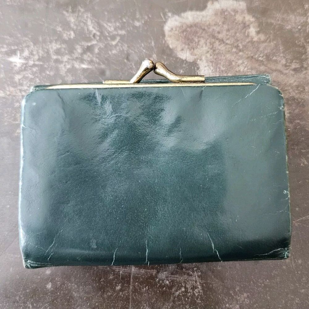 Princess Dore Green Coin Purse Western Germany Genuine Cowhide Leather